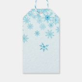 Rustikaler Winter Wedding Truck Gefallen Geschenkanhänger (Rückseite)