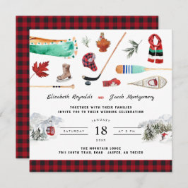 Rustikaler Winterberg | Einladung zur Hochzeit von