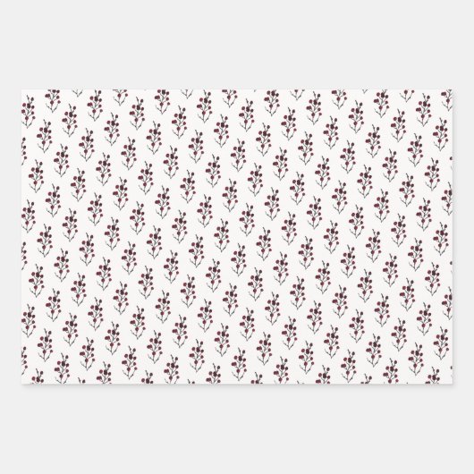 Rustikaler Winterurlaub Geschenkpapier Set (Vorderseite 2)