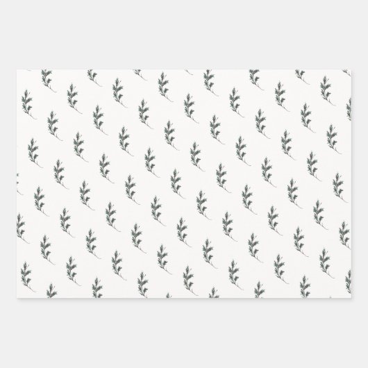 Rustikaler Winterurlaub Geschenkpapier Set (Vorderseite)