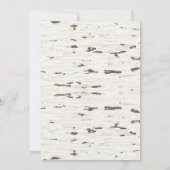 Rustikaler Wintervogel - Schneekarte Feiertagskarte (Rückseite)