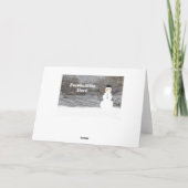 Rustikaler Winterwald, den man gerne baut Karte (Rückseite)