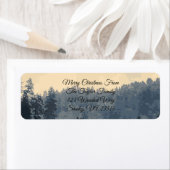 Rustikaler Winterwald Frost Frohe Weihnachtsferien (Insitu)