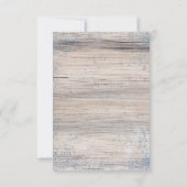 Rustikaler Winterwald Save the Date (Rückseite)