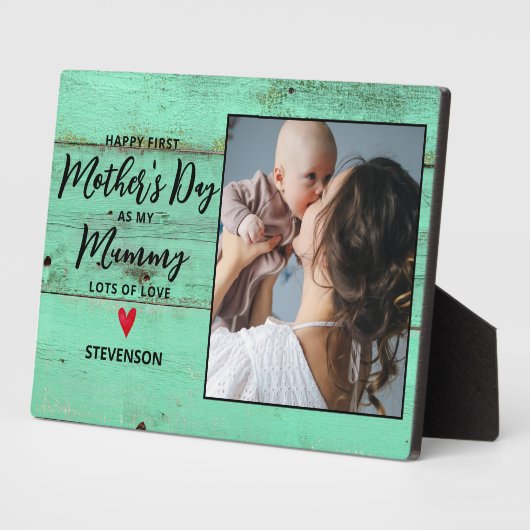 Rustikaler Wohn-Muttertag Fotoplatte (Seite)