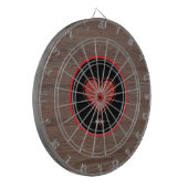 Rustikaler Wood Red Glitzer Dartscheibe (Vorderseite Links)