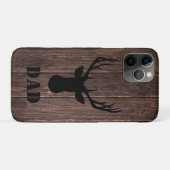 Rustikaler Woodland Buck Wood Pattern Vater Case-Mate iPhone Hülle (Rückseite (Horizontal))