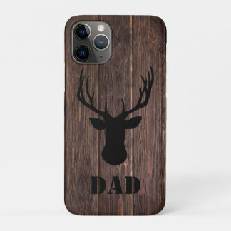 Rustikaler Woodland Buck Wood Pattern Vater Case-Mate iPhone Hülle