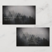 Rustikaler Woodsy-Abschluss Namenskarte einfügen (Vorne/Hinten)