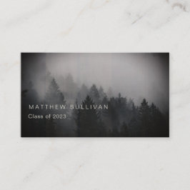 Rustikaler Woodsy-Abschluss Namenskarte einfügen