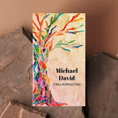 Rustikaler Yoga-Instruktor Visitenkarte