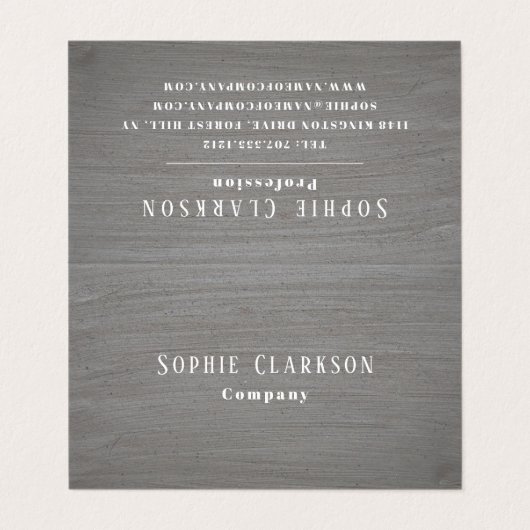 Rustikaler Zaubereffekt Doppeltreue Visitenkarten (Außenseite Aufgefaltet)