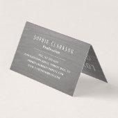 Rustikaler Zaubereffekt Doppeltreue Visitenkarten (Rückseite)