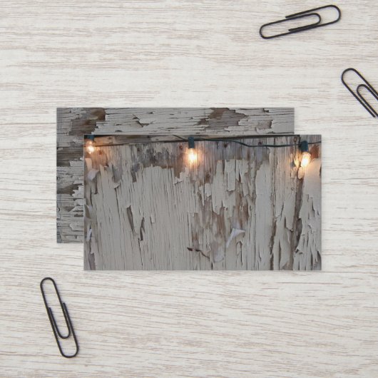 Rustikaler Zaun Antike Visitenkarte (Vorderseite/Rückseite Beispiel)