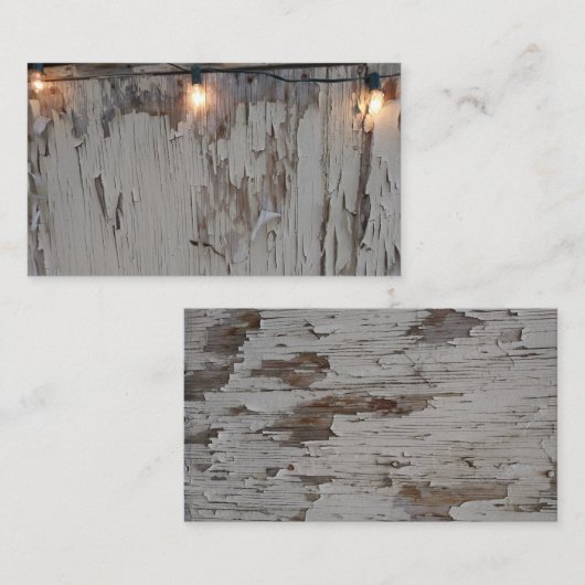 Rustikaler Zaun Antike Visitenkarte (Vorne/Hinten)