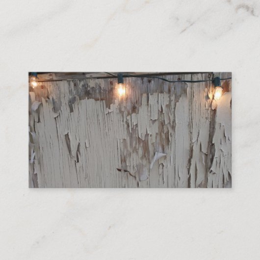 Rustikaler Zaun Antike Visitenkarte (Vorderseite)