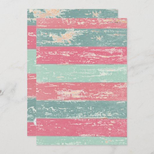 Rustikaler Zaun Geburtstagsparty Einladung (Vorne/Hinten)