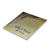 Rustikaler Zaun Post Country Wedding Tile Fliese (Seite)