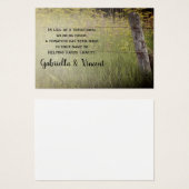 Rustikaler Zaun Post Land Hochzeit Wohltätigkeit G (Vorne & Hinten)