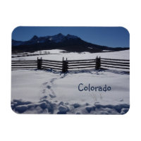Rustikaler Zaun Snowy San Juans Dallas Divide