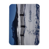 Rustikaler Zaun Snowy San Juans Dallas Divide Magnet (Vertikal)