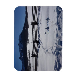 Rustikaler Zaun Snowy San Juans Dallas Divide Magnet