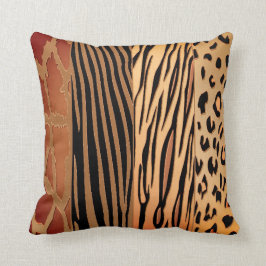 Rustikaler Zebrastreifen Kissen