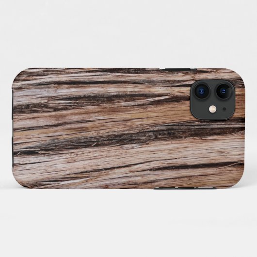 Rustikaler Zedernholz Naturbaum im Freien Muster Case-Mate iPhone Hülle (Rückseite (Horizontal))