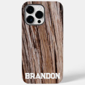 Rustikaler Zedernholz Naturbaum im Freien Muster Case-Mate iPhone Hülle (Rückseite)