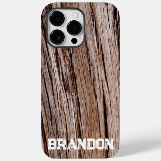 Rustikaler Zedernholz Naturbaum im Freien Muster Case-Mate iPhone Hülle (Rückseite)