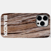 Rustikaler Zedernholz Naturbaum im Freien Muster Case-Mate iPhone Hülle (Rückseite (Horizontal))