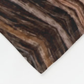 Rustikaler Zedernholz Naturbaum im Freien Muster Fleecedecke (Ecke)