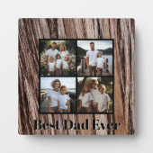 Rustikaler Zedernholz Naturbaumliebhaber Fotoplatte (Vorderseite)