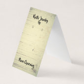 Rustikaler Zeltfalzkarton mit Vorzeigekarten-DIY-P Visitenkarten (Vorderseite)