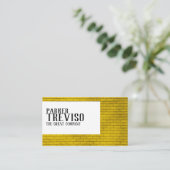 Rustikaler Ziegelstein Visitenkarte (Stehend Vorderseite)