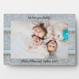 Rustikaler Zinn Silo Wir Liebe Sie Personalisierte Fotoplatte