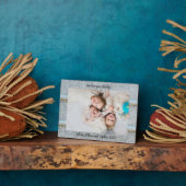 Rustikaler Zinn Silo Wir Liebe Sie Personalisierte Fotoplatte (Seite)