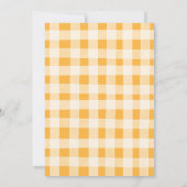 Rustikaler Zitrusfrüchte Lemon 1. Geburtstag Einladung (Rückseite)