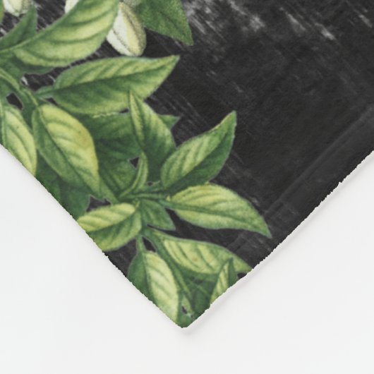 Rustikaler Zitrusgarten Fleecedecke (Ecke)