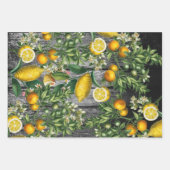 Rustikaler Zitrusgarten Geschenkpapier Set (Vorderseite 2)