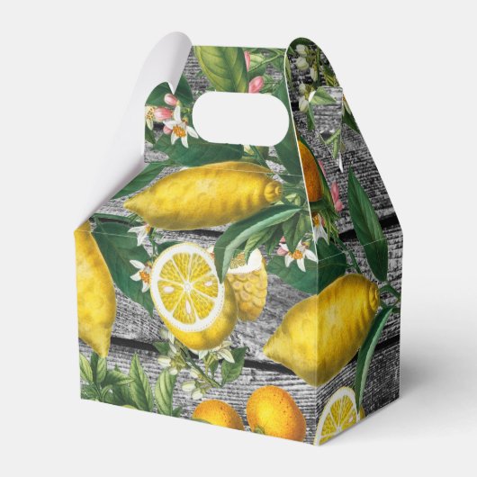 Rustikaler Zitrusgarten Geschenkschachtel (Vorderseite)