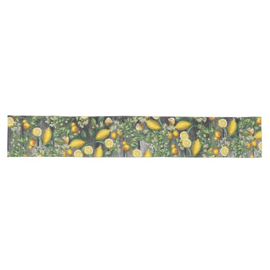 Rustikaler Zitrusgarten Großer Tischläufer (Horizontal)