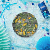 Rustikaler Zitrusgarten Pappteller (Party)