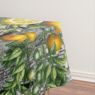Rustikaler Zitrusgarten Tischdecke