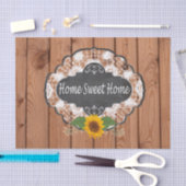 Rustikaler Zuhause-Redewendungens-Entwurf Seidenpapier (Handwerk)