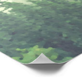 Rustikales 16 Tafelgrün Hochzeitstabelle Poster (Ecke)