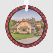 Rustikales 1. Weihnachtsfest Neues Haus Schlüssel  Ornament (Rückseite)