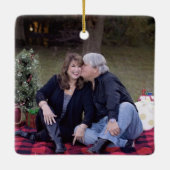 Rustikales 2-Foto-Foto--Rückseite Keramikornament (Rückseite)