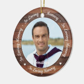 Rustikales 2-Foto in der Gedächtnismesse Keramik Ornament (Links)