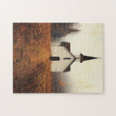 Rustikales Abandoniertes Kirchengemälde Puzzle (Horizontal)